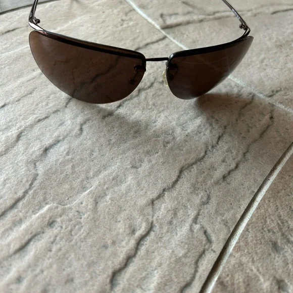 Fendi aviator Brown Gradient Lens Metal Frame SunglassesMade in Italy